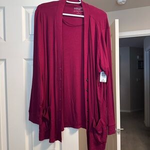 Torrid Burgundy Women's Cardigan
